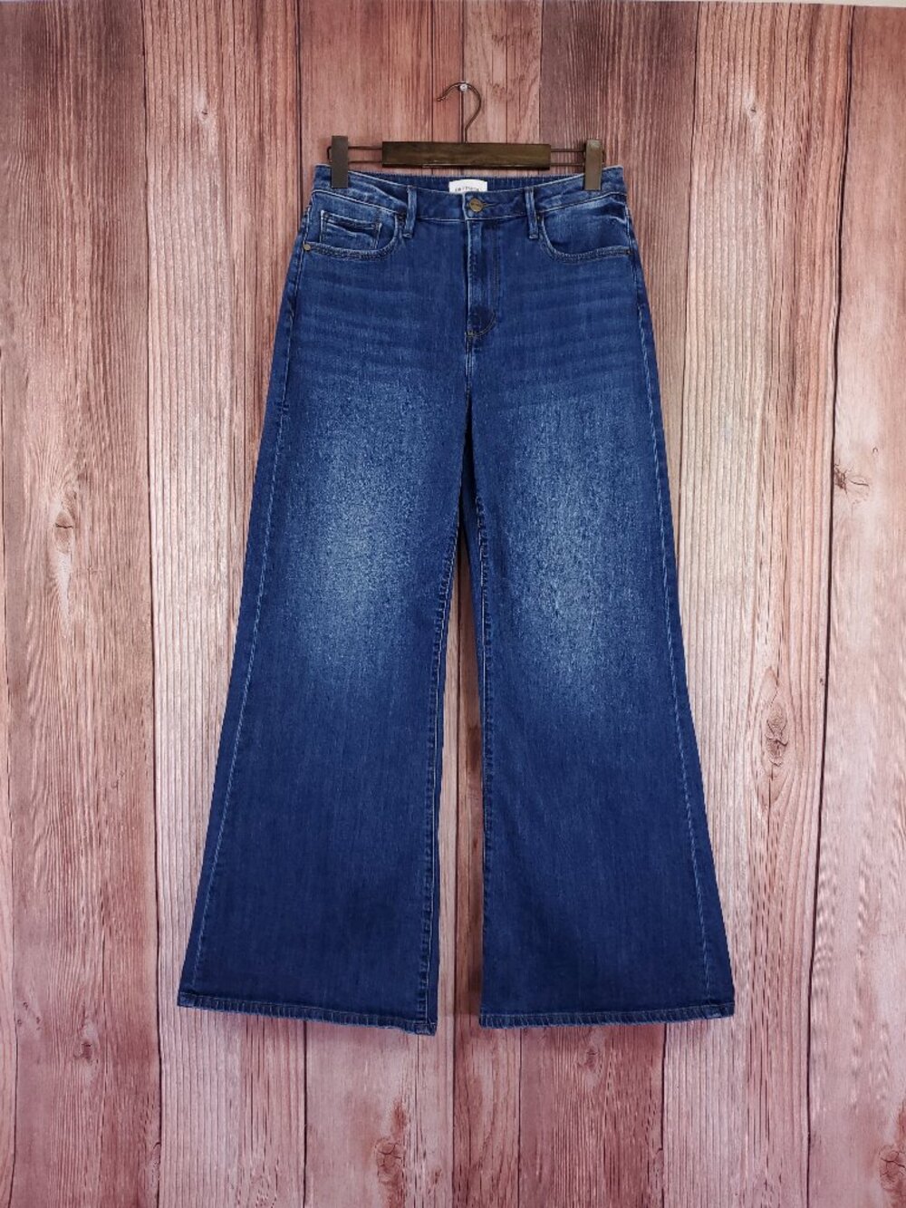 Driftwood Penelope Wide Leg Flare Jeans Womens 30x32 (31 Inseam) Medium Wash